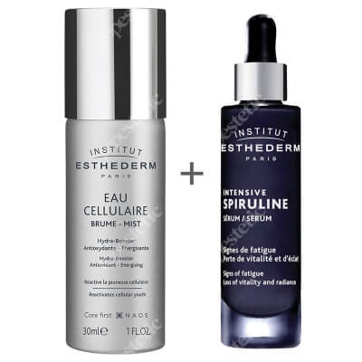 Esthederm Intensive Spiruline Serum + Cellular Water Mist ZESTAW Serum ze spiruliną 30 ml + Woda komórkowa w mgiełce 30 ml