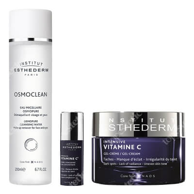 Esthederm Intensive Vitamine C Set + Płyn micelarny GRATIS ZESTAW Płyn micelarny 200 ml + Serum z witaminą C 10 ml + Żel-krem z witaminą C 50 ml