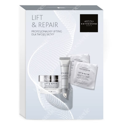 Esthederm Lift And Repair Set ZESTAW Krem 50 ml + Krem pod oczy 15 ml + Płatki pod oczy 2 szt