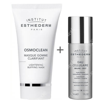 Esthederm Lightening Buffing Mask + Cellular Water Mist ZESTAW Wygładzająca maseczka złuszczająca 75 ml + Woda komórkowa w mgiełce 30 ml