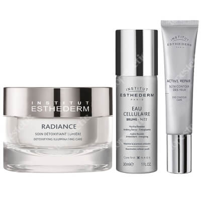 Esthederm Radiance + Active Repair Eye + Cellular Water Mist ZESTAW Krem 50 ml + Krem pod oczy 15 ml + Mgiełka 30 ml