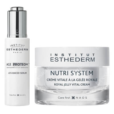 Esthederm Royal Jelly Vital Cream + Age Proteom Serum ZESTAW Krem odżywczy na bazie mleczka pszczelego 50 ml + Serum przeciwstarzeniowe 30 ml