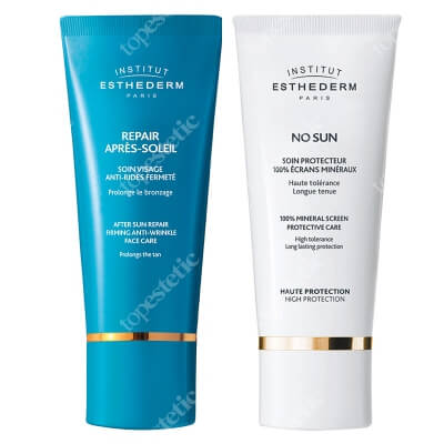 Esthederm Sun Protection Set ZESTAW Krem z filtrami mineralnymi 50 ml + Regenerujący krem po opalaniu 50 ml