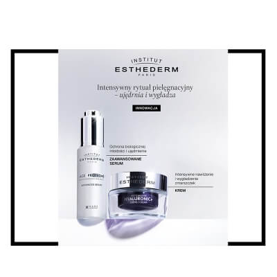 Esthederm Ujędrnienie & Wygładzenie ZESTAW Serum przeciwstarzeniowe 30 ml + Krem nawilżający ze skoncentrowanym kwasem hialuronowym 50 ml