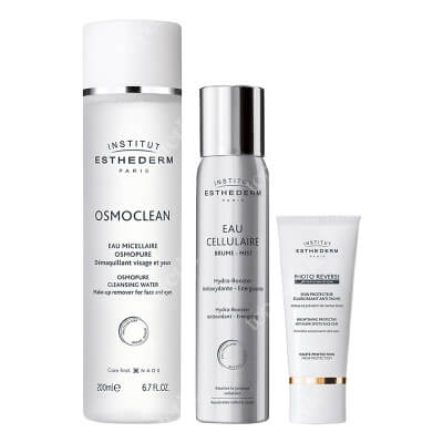 Esthederm Water Mist + Photo Reverse + Płyn micelarny GRATIS ZESTAW Płyn micelarny 200 ml + Woda komórkowa w mgiełce 100 ml + Krem do skóry z przebarwieniami 50 ml