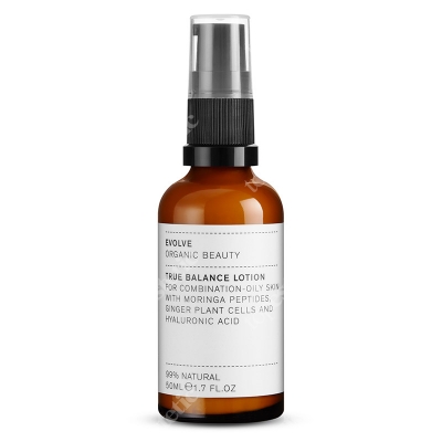 Evolve Organic True Balance Lotion Prawdziwy lotion - równoważy, matuje skórę twarzy 50 ml
