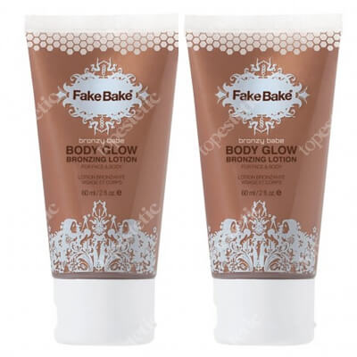 Fake Bake Tinted Body And Face Glow New x 2 ZESTAW Balsam rozświetlająco-nawilżający 60 ml x 2