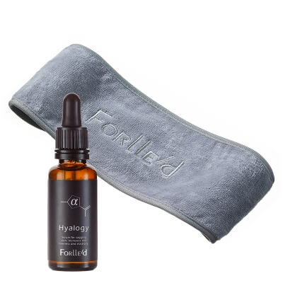 Forlled Hyalogy alpha + Cosmetic Headband ZESTAW Serum remodelujące wiotką skórę 30 g + Opaska kosmetyczna 1 szt