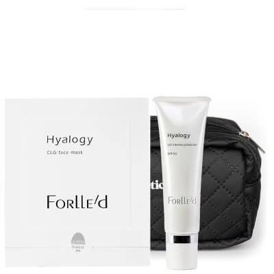 Forlled Hyalogy Care ZESTAW Emulsja SPF 50 30 ml + Maska biocelulozowa 25 ml + Kosmetyczka 1 szt GRATIS