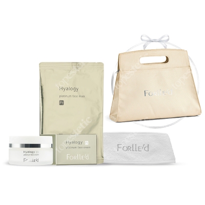 Forlled Platinum Set ZESTAW Maska antyoksydacyjna 1 szt. + Antyoksydacyjny platynowy krem do twarzy 50 g + Opaska na głowę 1 szt.