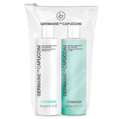 Germaine de Capuccini Balance Skin Duo ZESTAW Płyn tonizujący 300 ml + Żel oczyszczający do twarzy 300 ml