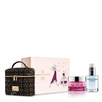 Germaine de Capuccini Deep Moisturising Routine Wrinkles Rich ZESTAW Serum nawilżająco-wypełniające 30 ml + Krem przeciwzmarszczkowy dla skóry suchej 50 ml