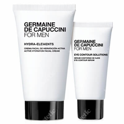 Germaine de Capuccini For Men Hydra Set ZESTAW Lekki krem - żel pod oczy dla mężczyzn 15 ml + Intensywnie nawilżający krem do twarzy 50 ml