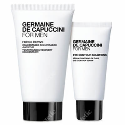 Germaine de Capuccini For Men Revive Set ZESTAW Lekki krem - żel pod oczy dla mężczyzn 15 ml + Krem do twarzy dla mężczyzn o działaniu przeciwstarzeniowym 50 ml