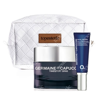 Germaine de Capuccini Intensive Recovery Cream + Pollution Defense Youthfulness Activating Oxy Eye Contour  ZESTAW Krem regenerujący 50 ml + Krem kontur oczu 15 ml + Kosmetyczka