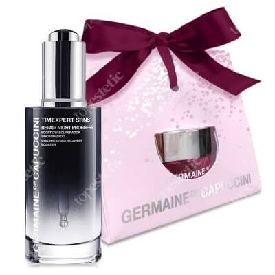 Germaine de Capuccini New Repair Night Progress Serum + Global Cream Wrinkles Rich ZESTAW Serum regenerujące 50 ml + Krem przeciwzmarszczkowy dla skóry suchej 15 ml