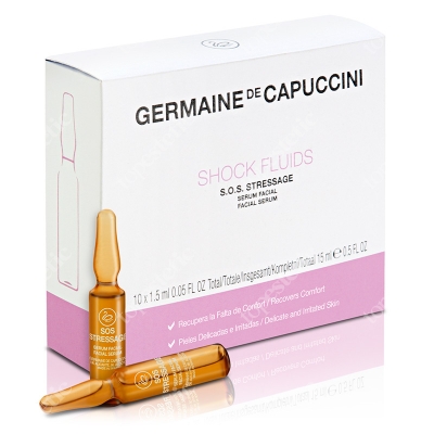 Germaine de Capuccini Shock Fluids S.O.S. Stressage Intensywna pielęgnacja łagodząca podrażnienia 10x1,5 ml