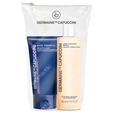 Germaine de Capuccini Soft Skin Duo ZESTAW Żel złuszczający co twarzy 150 ml + Delikatny tonik do twarzy 300 ml
