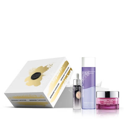 Germaine de Capuccini T RIDES Supreme ZESTAW Krem przeciwzmarszczkowy o bogatej konsystencji 50 ml + Serum regenerujące 15 ml + Dwufazowy płyn do demakijażu 125 ml