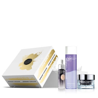Germaine de Capuccini T SRNS CR PRO60 ZESTAW Krem intensywnie odżywczy 50 ml + Dwufazowy płyn do demakijażu 125 ml + Serum regenerujące 15 ml