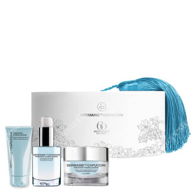 Germaine de Capuccini TX Hydraluronic Soft Set ZESTAW Lekki krem nawilżająco - wypełniający 50 ml + Serum nawilżająco-wypełniające 30 ml + Odżywczo nawilżająca maska do twarzy 50 ml