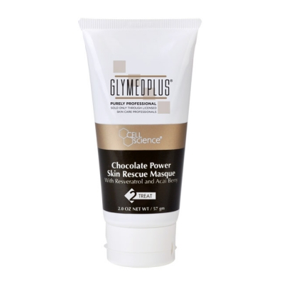 Glymed Plus Chocolate Power Skin Rescue Masque Zaawansowana czekoladowa maska naprawcza z resweratrolem 5% i jagodami acai 57 g