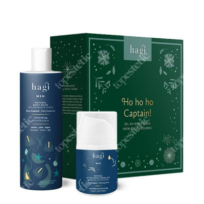 Hagi Ho Ho Ho Captain! ZESTAW Nawilżająco-łagodzący żel pod prysznic 300 ml + Kojąco-łagodzący żel po goleniu 50 ml
