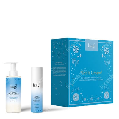 Hagi Let it Cream! ZESTAW Żel-galaretka do mycia twarzy 150 ml + Krem do cery suchej i normalnej na dzień 50 ml