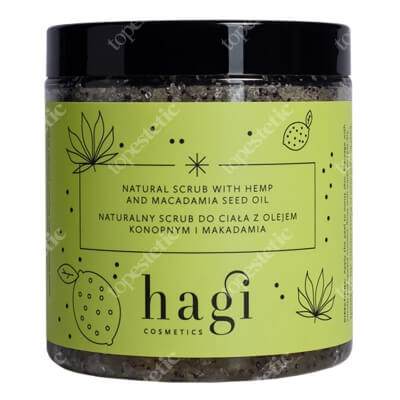 Hagi Naturalny Scrub Peeling cukrowy do ciała z olejem konopnym i makadamia 280 g