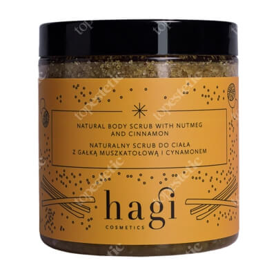 Hagi Naturalny Scrub Peeling do ciała na bazie cukru z gałką muszkatołową i cynamonem 300 g