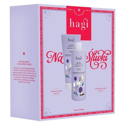 Hagi Plum Picking ZESTAW Łagodzący żel pod prysznic 300 ml + Balsam wygładzający 200 ml