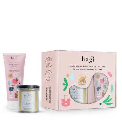 Hagi Wakacje na Bali ZESTAW Balsam do ciała 200 ml + Świeca - Korzenna Pomarańcza 215 ml