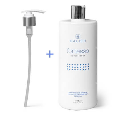 Halier Fortesse Conditioner ZESTAW Odżywka do włosów 1 L + Dozownik 1 szt