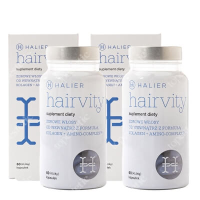 Halier Hairvity Dietary Supplement Women x 2 ZESTAW Suplement diety do włosów 60 kaps. x 2