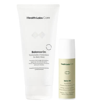 Health Labs Care AcneKrem + Balance On Hair Mask ZESTAW Krem z kwasem azelainowym 10% 30 ml + Trychomaska z ceramidami do skóry głowy 200 ml