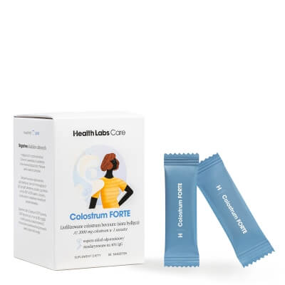 Health Labs Care Colostrum Forte 2000 mg w tym 800 mg IgG 30saszetek