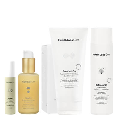 Health Labs Care Daily Care ZESTAW Emulsja do demakijażu 100 ml + Krem naprawczy 50 ml + Trychoszampon 250 ml + Trychmaska 200 ml