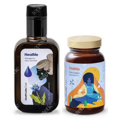 Health Labs Care Healthy And Relax ZESTAW Wsparcie odporności, poprawa samopoczucia 250 ml + Ukojenie nerwów i lepsza odporność na stres 60 kaps.