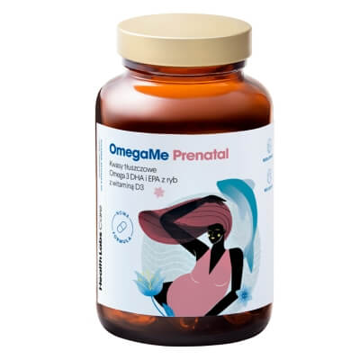 Health Labs Care OmegaMe Prenatal Kwasy omega-3 EPA i DHA z witaminą D3 dla kobiet w ciąży i karmiących 120 kaps