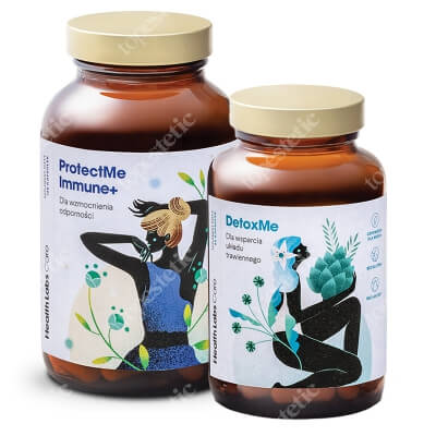 Health Labs Care ProtectMe Immune+ + DetoxMe ZESTAW Wsparcie odporności 120 kaps. + Poprawa trawienia 90 kaps.