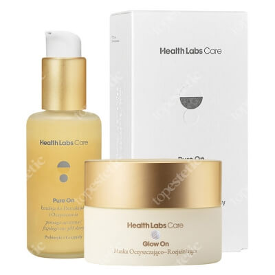 Health Labs Care Pure On Emulsion + Glow On Mask ZESTAW Emulsja do demakijażu i oczyszczania 100 ml + Maska 50 ml