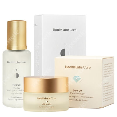 Health Labs Care Pure On Mist + Glow On Hydrating Cream ZESTAW Mgiełka nawilżająco–odświeżająca 100 ml + Krem nawilżający 50 ml