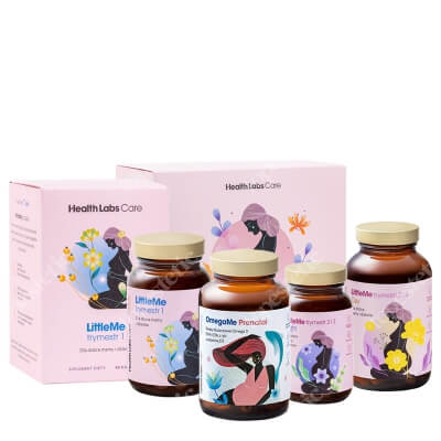 Health Labs Care Total Prenatal Care ZESTAW Trymestr I 60 kaps + Trymestr II i III 150 kaps + Omega 3 z witaminą D3 60 kaps