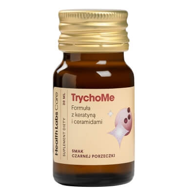 Health Labs Care TrychoMe Shoty z keratyną dla pięknych i zdrowych włosów (smak czarna porzeczka) 15x 30 ml