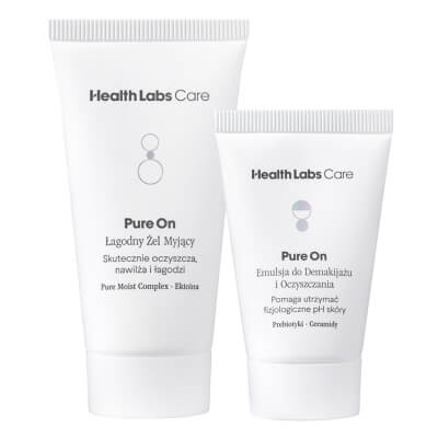 Health Labs Care Two Steps Cleansing Skin ZESTAW Emulsja do demakijażu i oczyszczania 20 ml + Łagodny żel myjący 30 ml