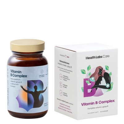 Health Labs Care Vitamin B Complex Couple Set ZESTAW Kompleks witamin z grupy B 60 kaps. + Kompleks witamin z grupy B dla mężczyzn 60 kaps