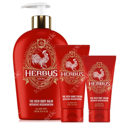 Herbus Herbus Set ZESTAW Balsam 300 ml + Krem do stóp 50 ml + Krem do rąk 75 ml