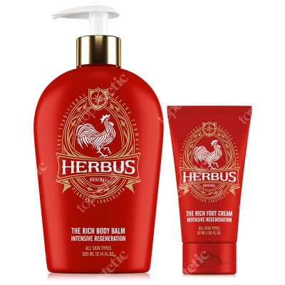 Herbus The Rich Body Balm + The Rich Foot Cream ZESTAW Balsam do ciała 300 ml + Krem do stóp 50 ml
