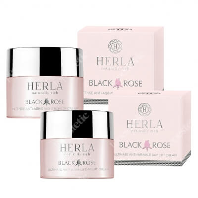 Herla Black Rose Care Set ZESTAW Krem liftingujący na dzień 50 ml + Odbudowujący krem przeciwstarzeniowy na noc 50 ml