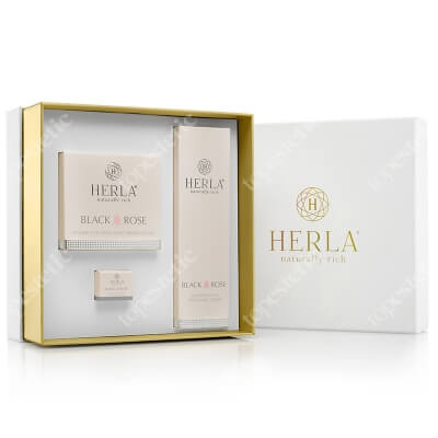 Herla Black Rose I ZESTAW Krem przeciwstarzeniowy na noc 50 ml + 5 ml + Tonik wygładzający 200 ml